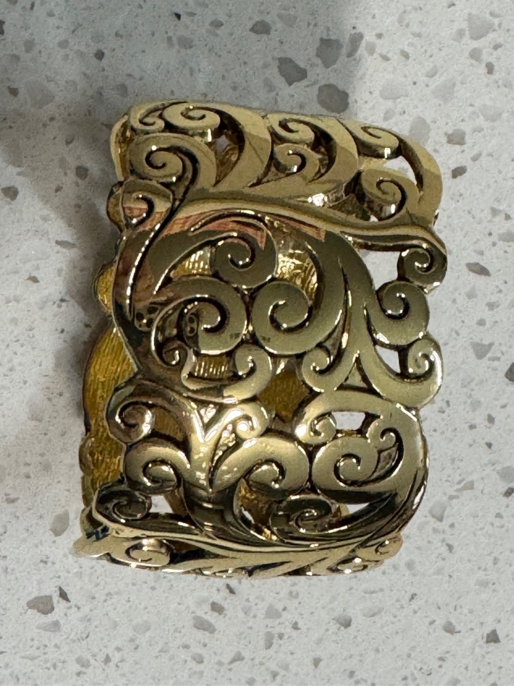 Gold Filigree Cuff Bracelet